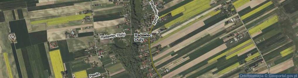 Zdjęcie satelitarne Radawiec Duży ul.